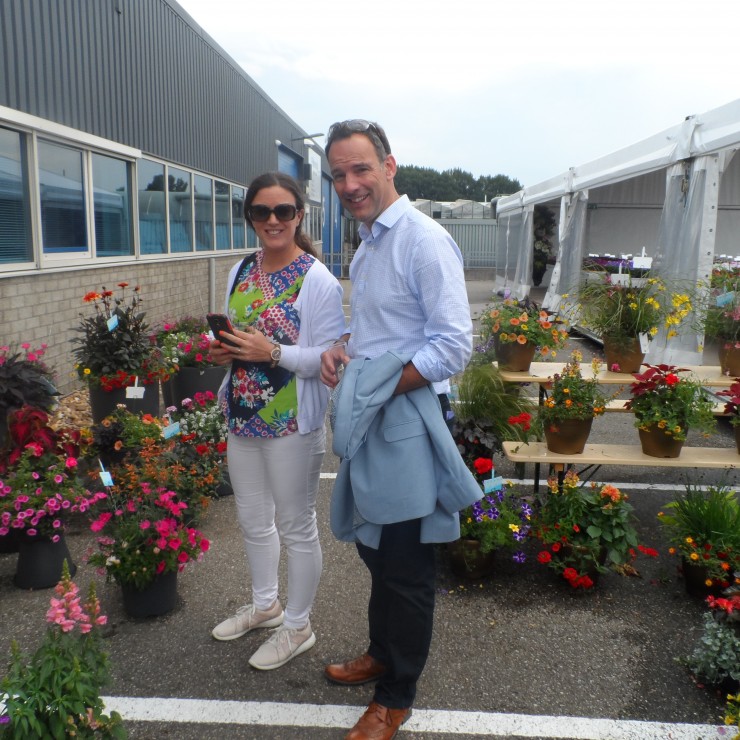 Niamh and Eddie at Flower Trials Holland 2015